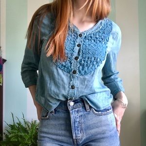 Free People Blue Top size S